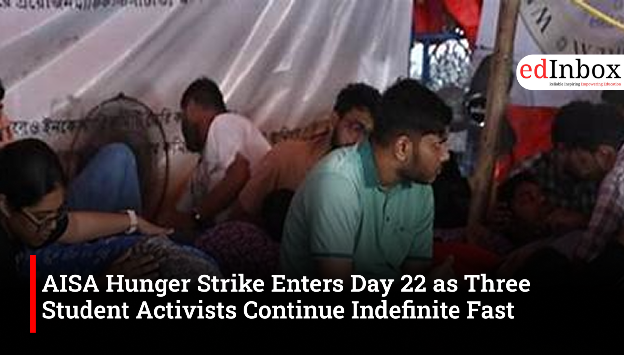 AISA Hunger Strike Enters Day 22: Neha, Ameen Amitoj and Manish Kumar Continue Fast at Jantar Mantar
