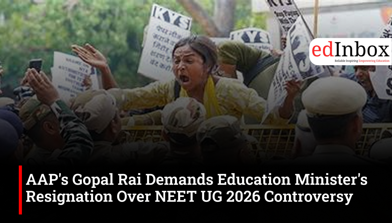 AAP's Gopal Rai demands Education Minister's resignation over NEET UG 2026 row, joins Jantar Mantar protest