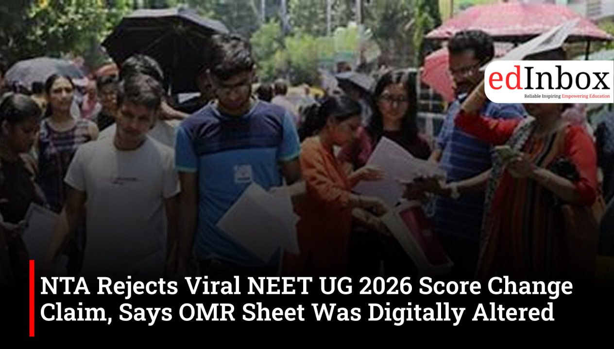 NTA rejects viral NEET UG 2026 score change claim, says OMR sheet was digitally altered and forged