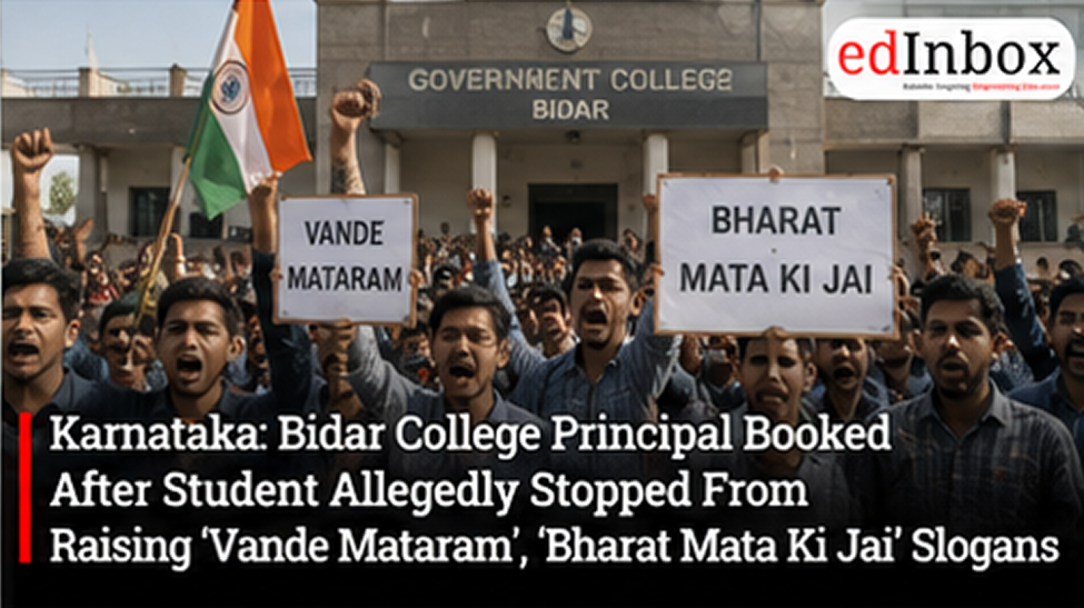 Karnataka: Bidar College Principal Booked After Student Allegedly Stopped From Raising ‘Vande Mataram’, ‘Bharat Mata Ki Jai’ Slogans