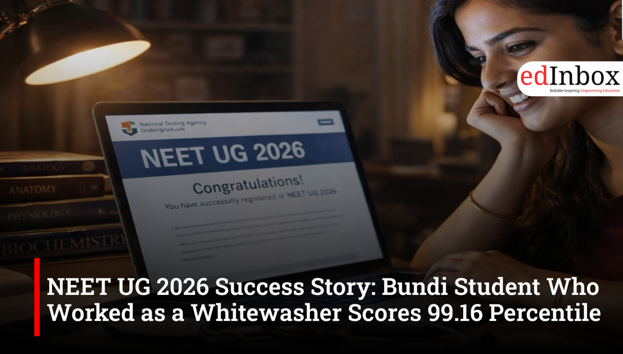 NEET UG 2026 success story: Bundi student who worked as whitewasher scores 99.16 percentile