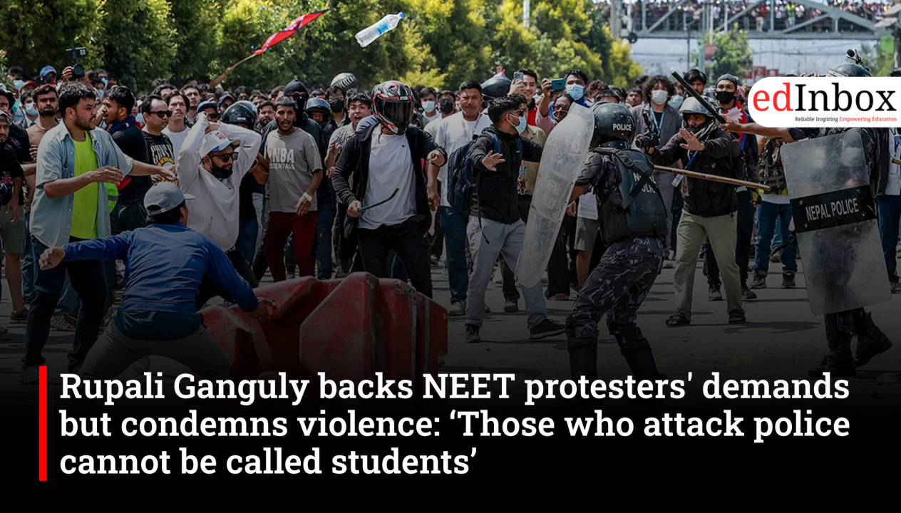  Rupali Ganguly supports NEET protesters’ demand for justice, says violence weakens movement 
