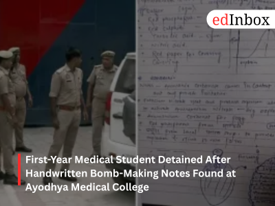 Ayodhya Medical College student detained after handwritten bomb-making notes found on campus