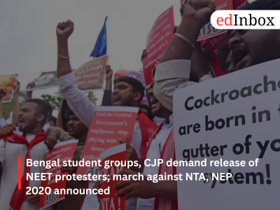 Bengal student organisations, CJP seek release of NEET protesters; march against NTA, NEP 2020 planned