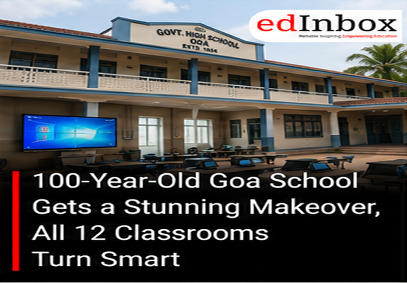 100-Year-Old Goa School Gets a Stunning Makeover, All 12 Classrooms Turn Smart