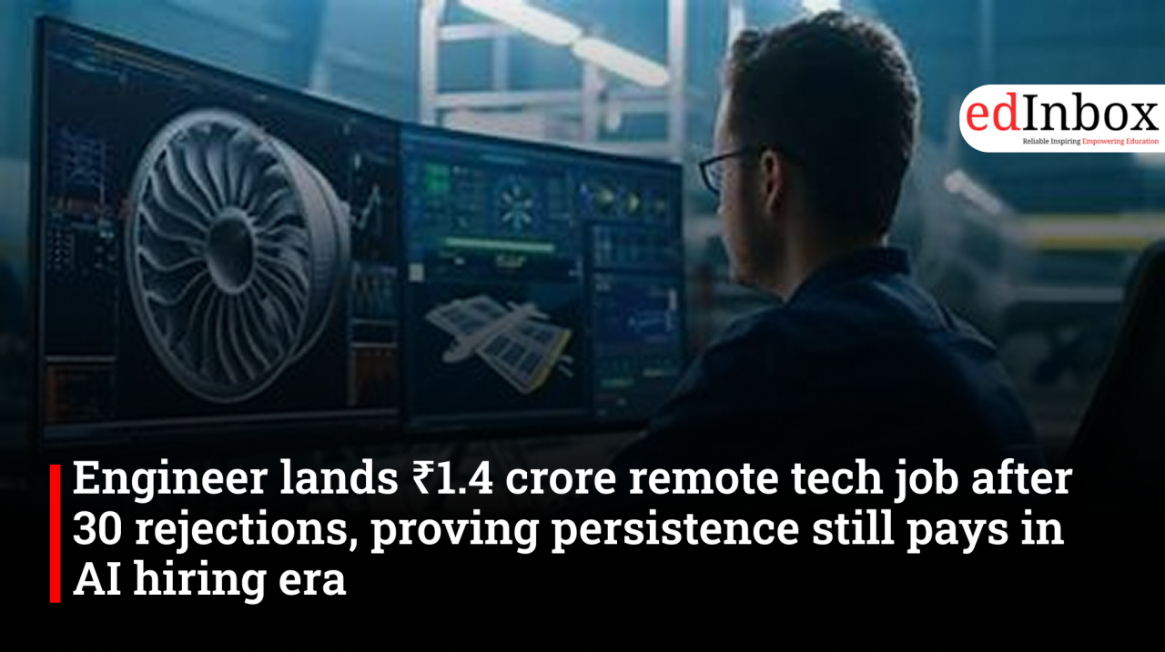 A software engineer with six years of experience secured a remote job offering a ₹1.4 crore base salary after facing more than 25 rejections. Here's how persistence and AI-ready skills helped secure the high-paying role.