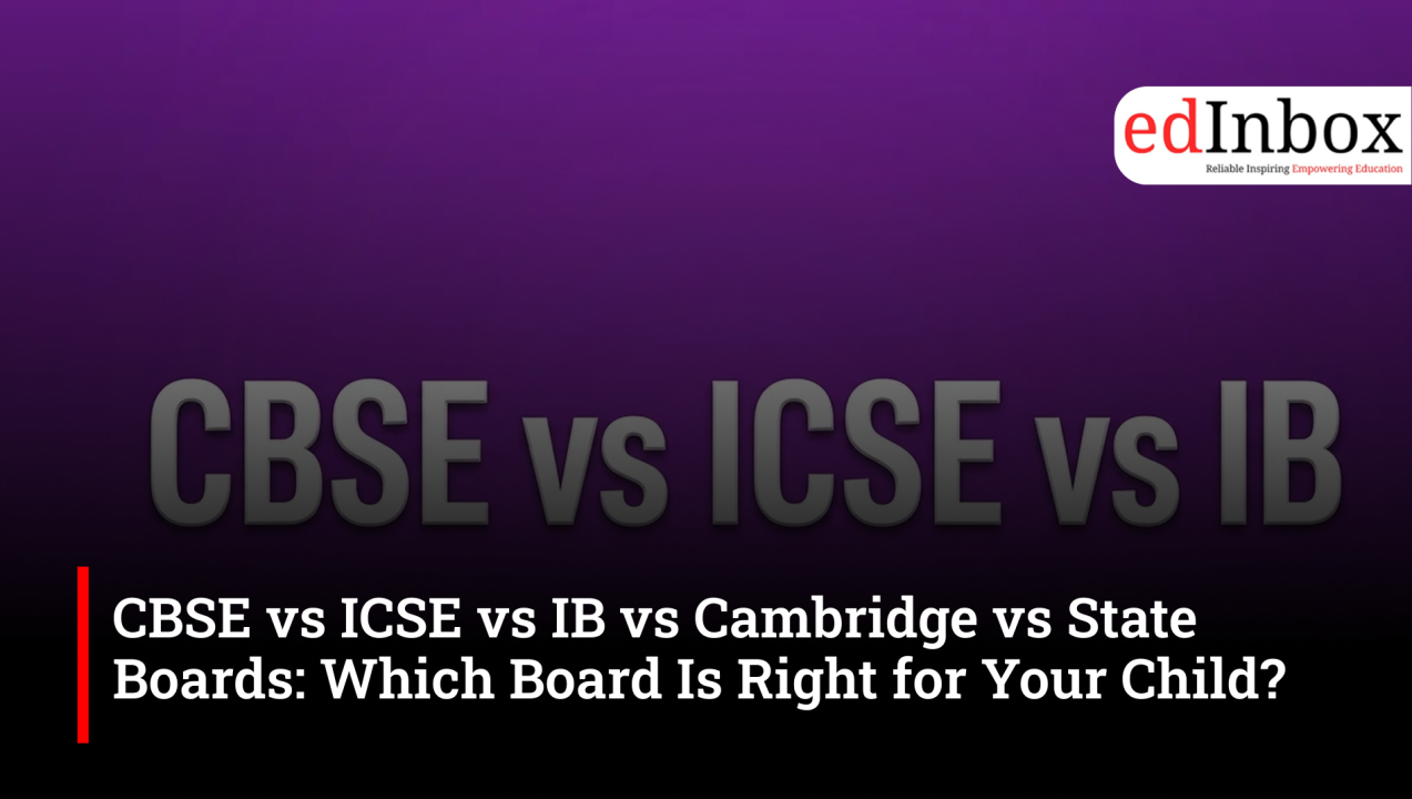 CBSE vs ICSE vs IB vs Cambridge vs State Boards: Which Board Is Right for Your Child?