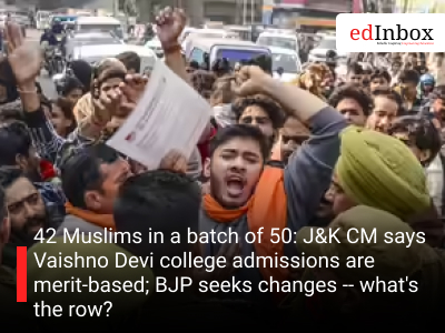 42 Muslims in a batch of 50: J&K CM says Vaishno Devi college admissions are merit-based; BJP seeks changes -- what's the row?