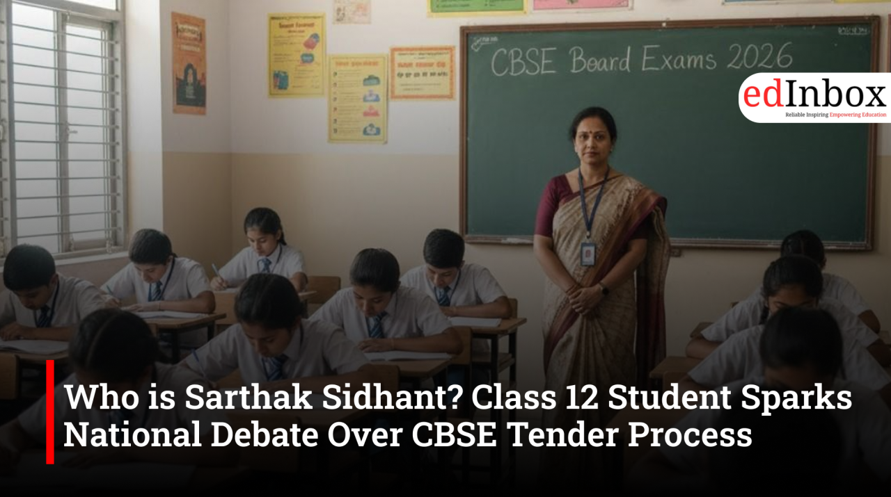 Who is Sarthak Sidhant? Class 12 Student Sparks National Debate Over CBSE Tender Process
