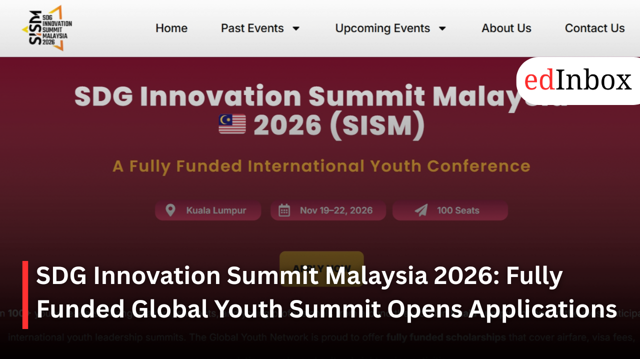 SDG Innovation Summit Malaysia 2026 offers 30 fully funded scholarships for global youth leaders