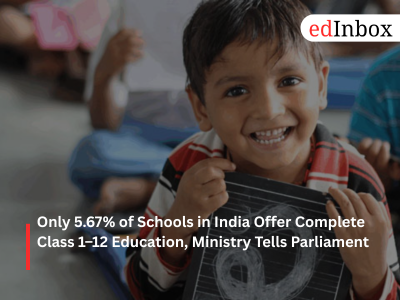 Only 5.67% Schools Offer Class 1-12 Education