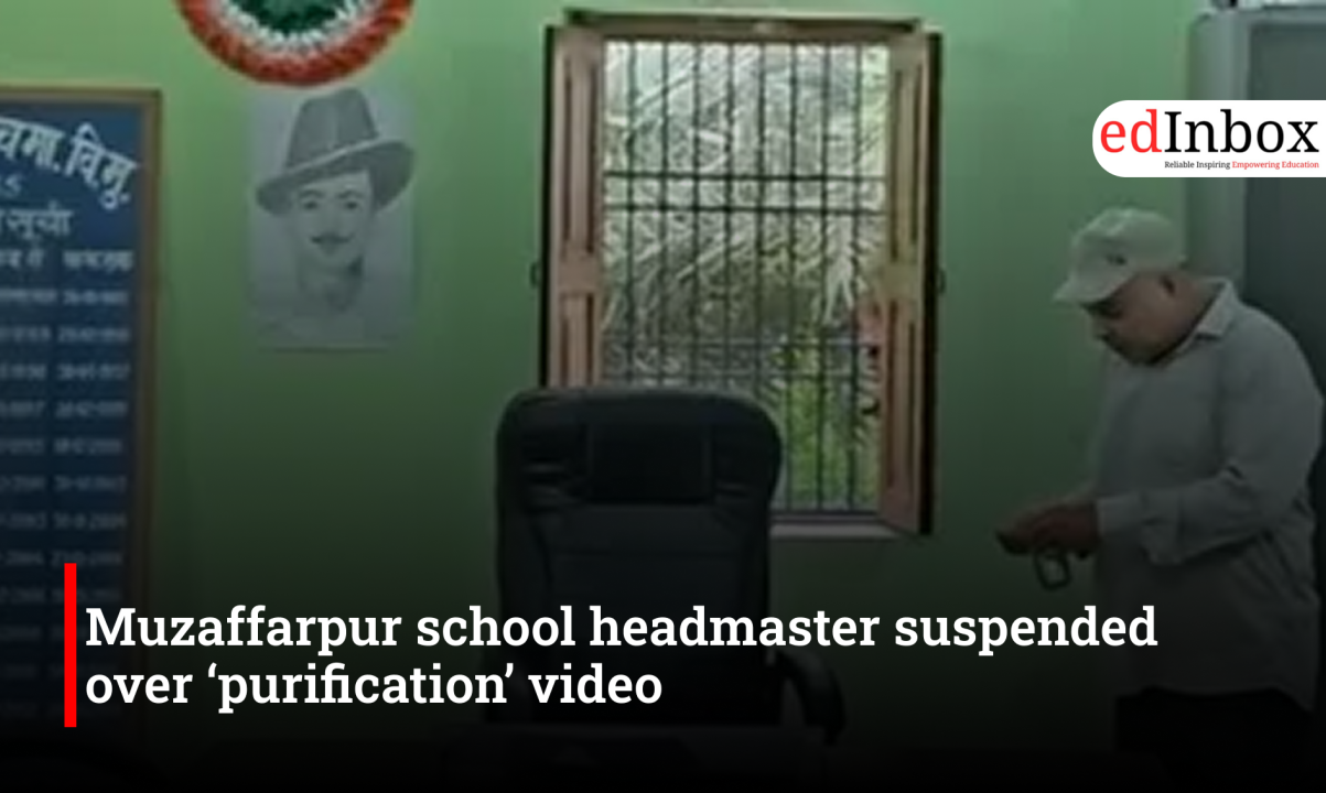 Muzaffarpur school headmaster suspended over ‘purification’ video