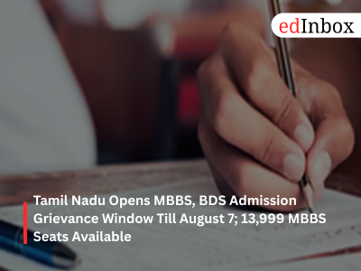Tamil Nadu MBBS Admission Grievance Till Aug 7