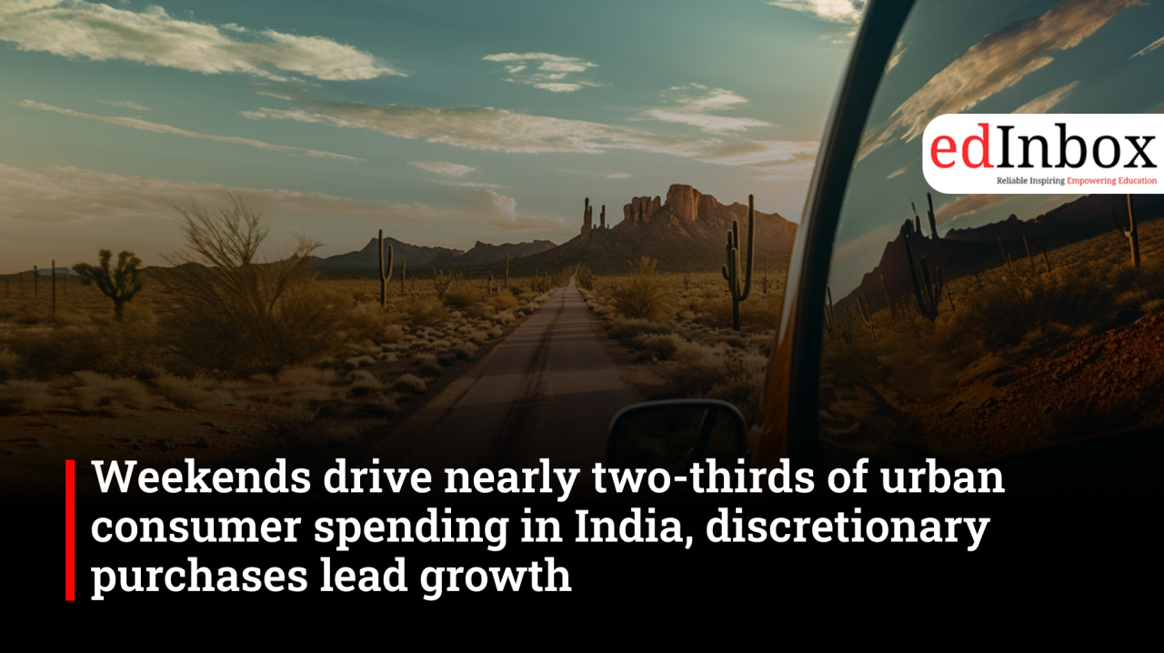 Weekends drive nearly two-thirds of urban consumer spending in India, discretionary purchases lead growth