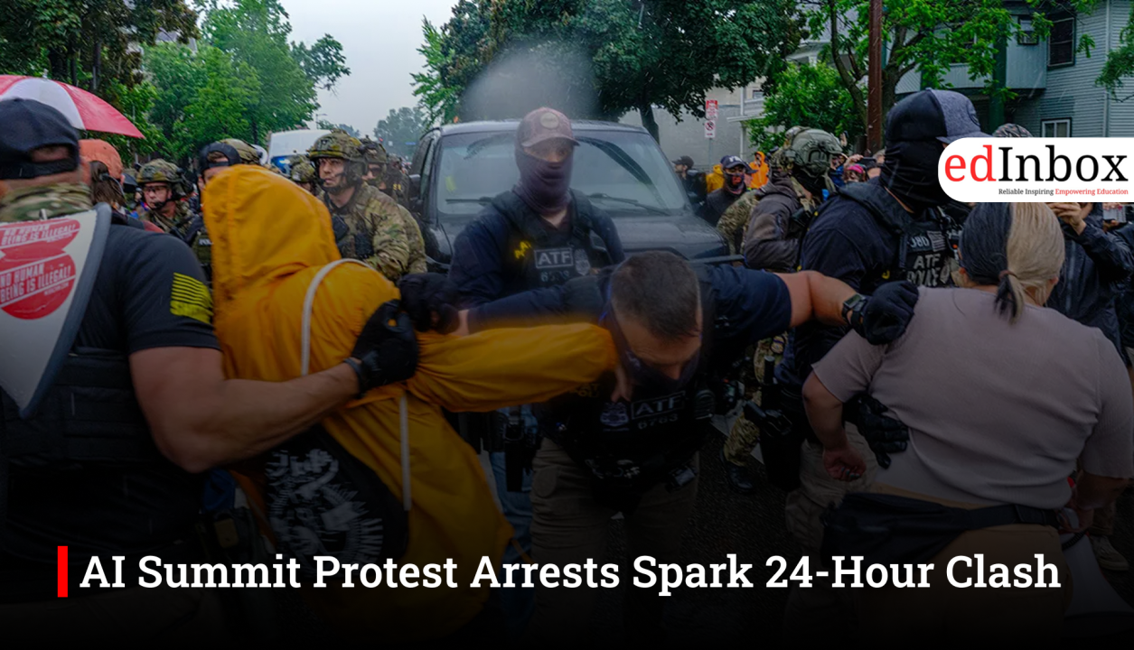 AI Summit Protest Arrests Spark 24-Hour Clash