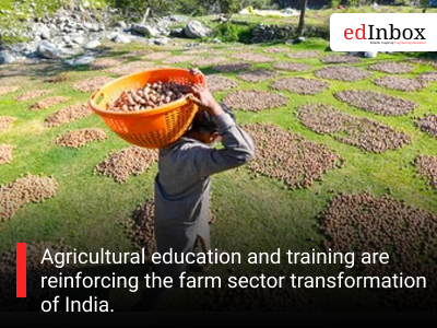 Agricultural education and training are reinforcing the farm sector transformation of India.