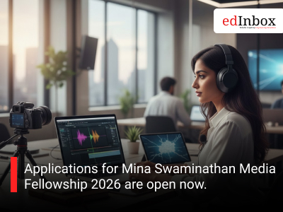Applications for Mina Swaminathan Media Fellowship 2026 are open now.