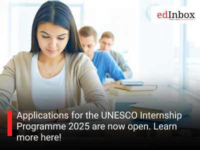 Applications for the UNESCO Internship Programme 2025 are now open. Learn more here!