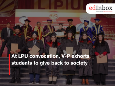 At LPU convocation, V-P exhorts students to give back to society