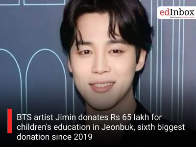 BTS artist Jimin donates Rs 65 lakh for children's education in Jeonbuk, sixth biggest donation since 2019
