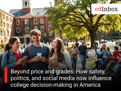 Beyond price and grades: How safety, politics, and social media now influence college decision-making in America