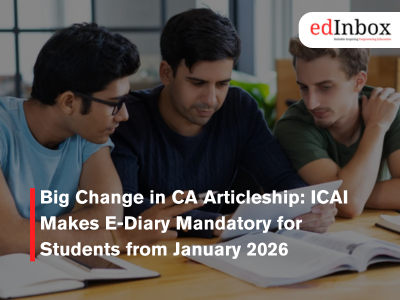 Big Change in CA Articleship: ICAI Makes E-Diary Mandatory for Students from January 2026