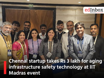 Chennai startup takes Rs 3 lakh for aging infrastructure safety technology at IIT Madras event
