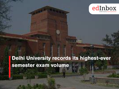 Delhi University records its highest-ever semester exam volume