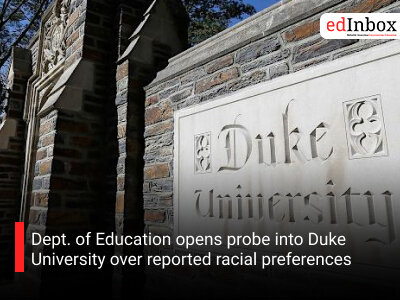 Dept. of Education opens probe into Duke University over reported racial preferences