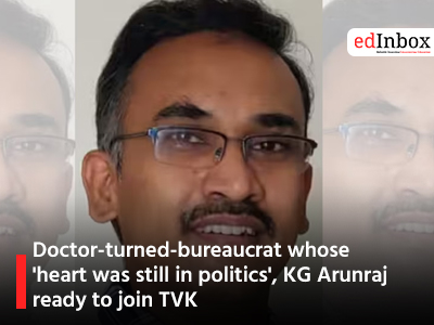 Doctor-turned-bureaucrat whose 'heart was still in politics', KG Arunraj ready to join TVK