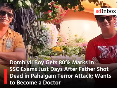 Dombivli Boy Gets 80% Marks in SSC Exams Just Days After Father Shot Dead in Pahalgam Terror Attack; Wants to Become a Doctor