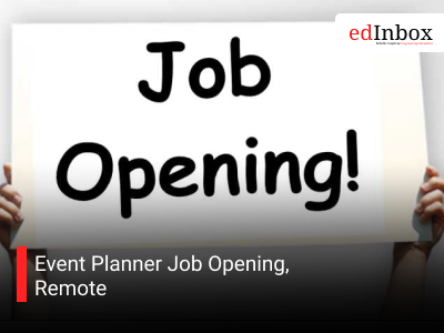 Event Planner Job Opening, Remote