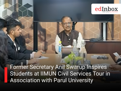Former Secretary Anil Swarup Inspires Students at IIMUN Civil Services Tour in Association with Parul University