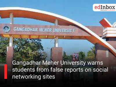 Gangadhar Meher University warns students from false reports on social networking sites