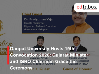 Ganpat University Hosts 19th Convocation 2026: Gujarat Minister and ISRO Chairman Grace the Ceremony