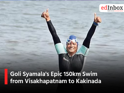 Goli Syamalas Epic 150km Swim from Visakhapatnam to Kakinada