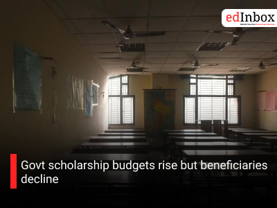 Govt scholarship budgets rise but beneficiaries decline
