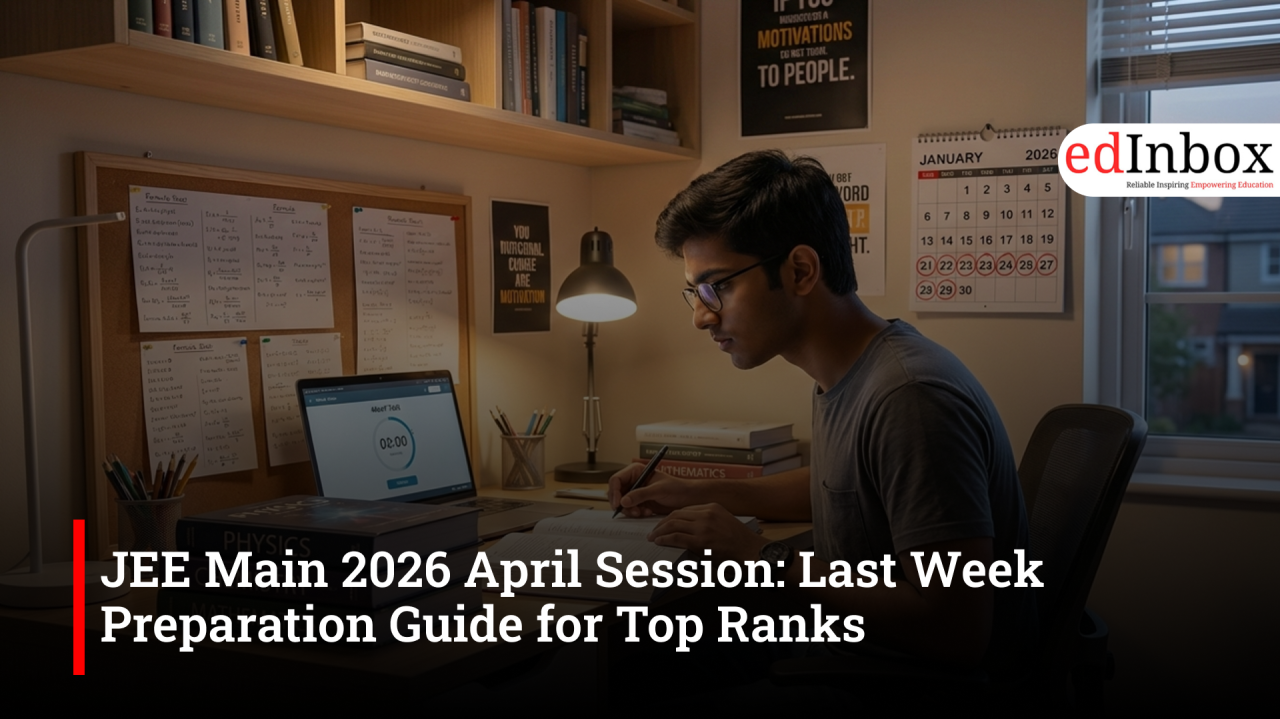JEE Main 2026 April Session: Last Week Preparation Guide for Top Ranks