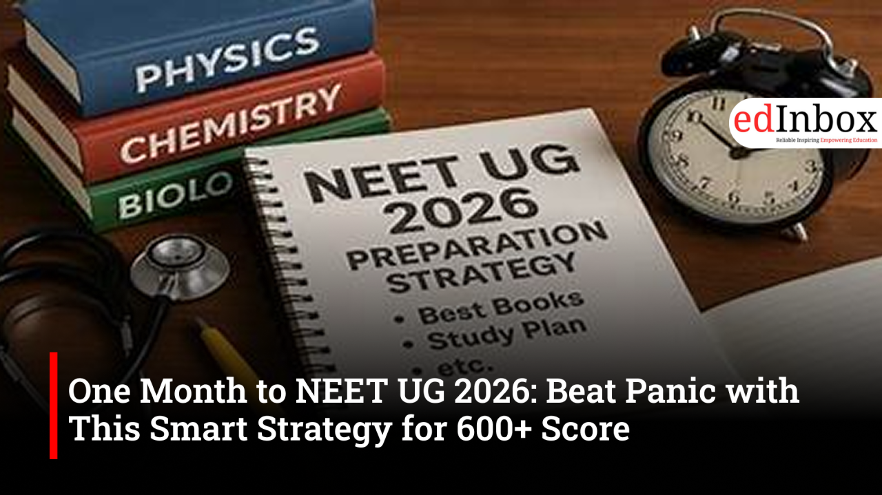 One Month to NEET UG 2026: Beat Panic with This Smart Strategy for 600+ Score