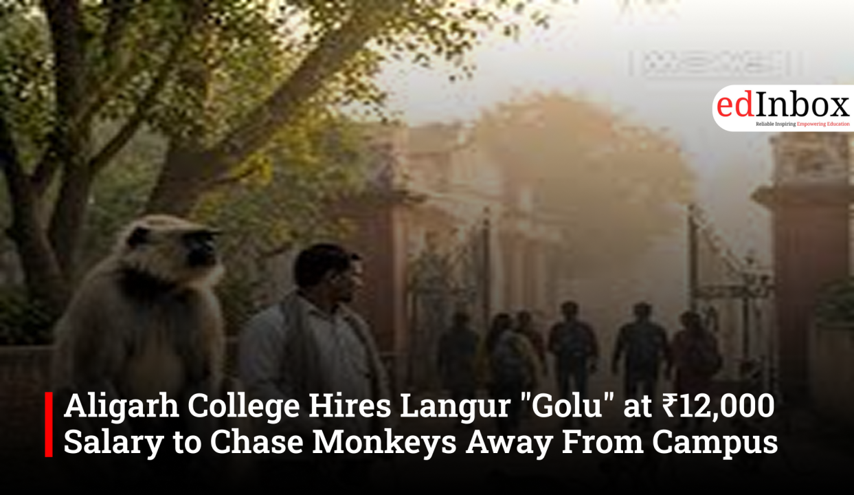 Aligarh College Hires Langur "Golu" at ₹12,000 Salary to Chase Monkeys Away From Campus