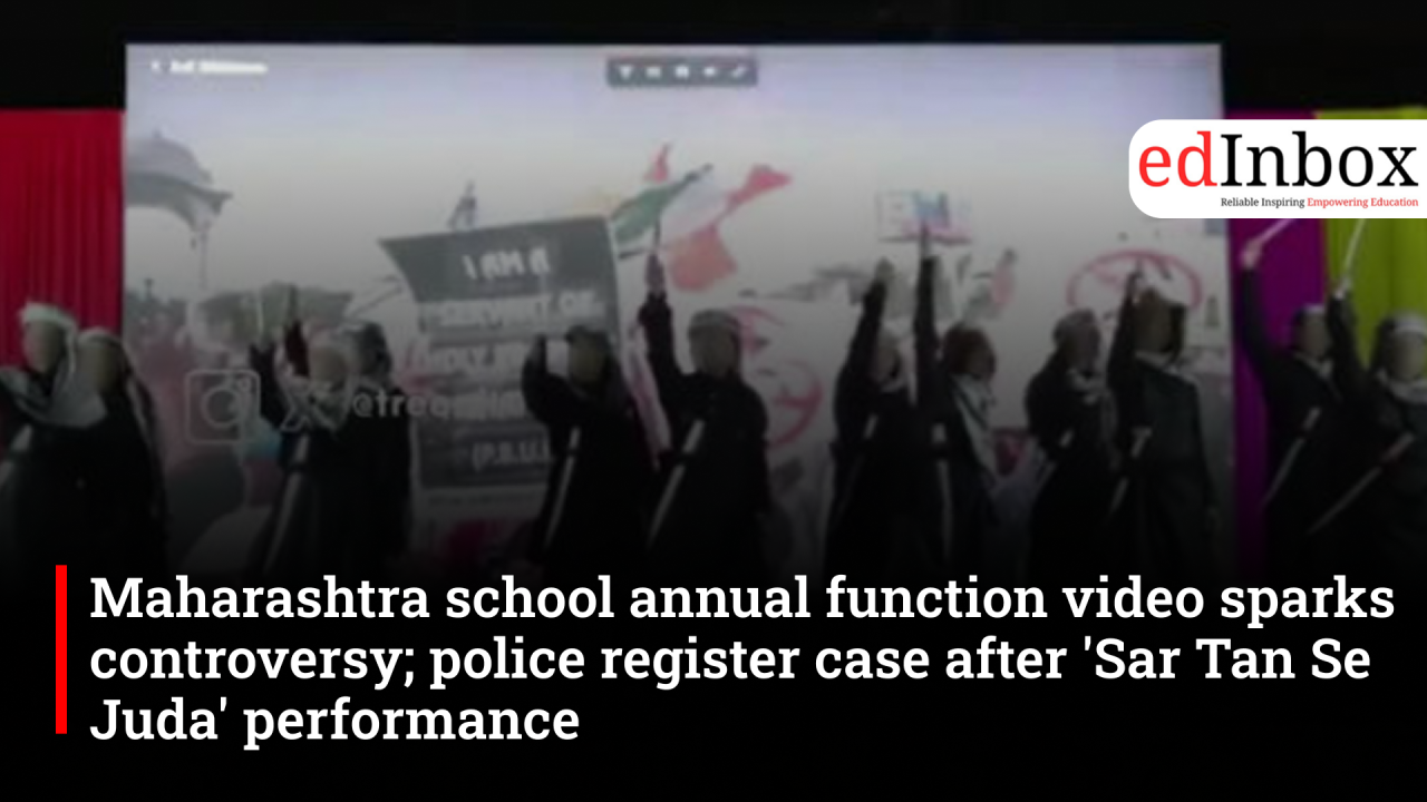 Maharashtra school annual function video sparks controversy; police register case after 'Sar Tan Se Juda' performance