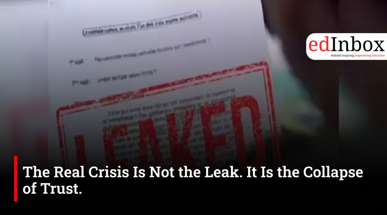 The Real Crisis Is Not the Leak. It Is the Collapse of Trust