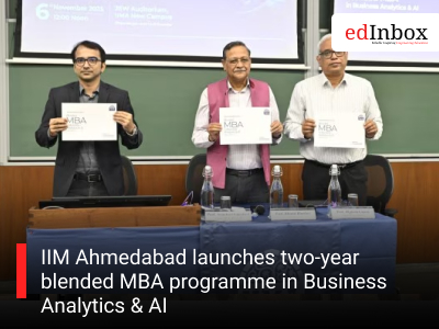 IIM Ahmedabad launches two-year blended MBA programme in Business Analytics & AI