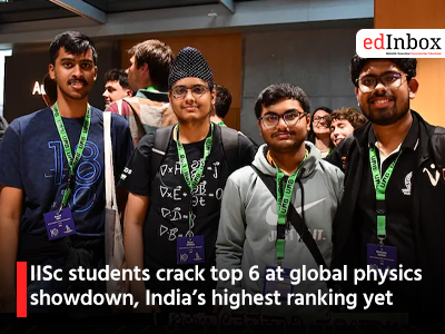 IISc students crack top 6 at global physics showdown, India’s highest ranking yet