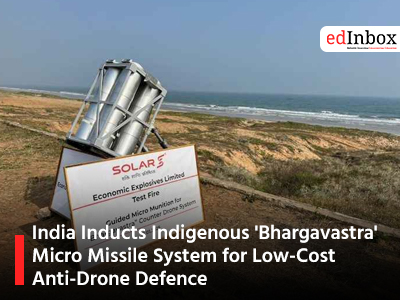 India Inducts Indigenous 'Bhargavastra' Micro Missile System for Low-Cost Anti-Drone Defence