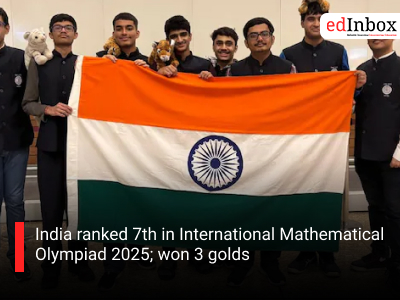 India ranked 7th in International Mathematical Olympiad 2025; won 3 golds