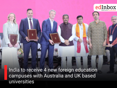 India to receive 4 new foreign education campuses with Australia and UK based universities