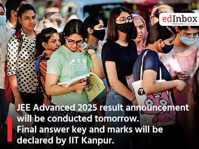 JEE Advanced 2025 result announcement will be conducted tomorrow. Final answer key and marks will be declared by IIT Kanpur.