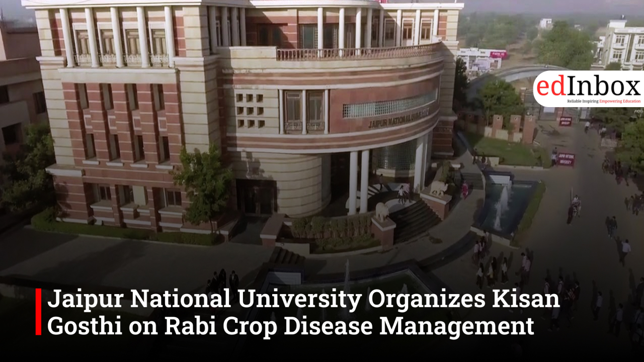 Jaipur National University Organizes Kisan Gosthi on Rabi Crop Disease Management