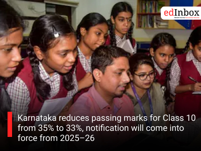 Karnataka reduces passing marks for Class 10 from 35% to 33%, notification will come into force from 2025–26